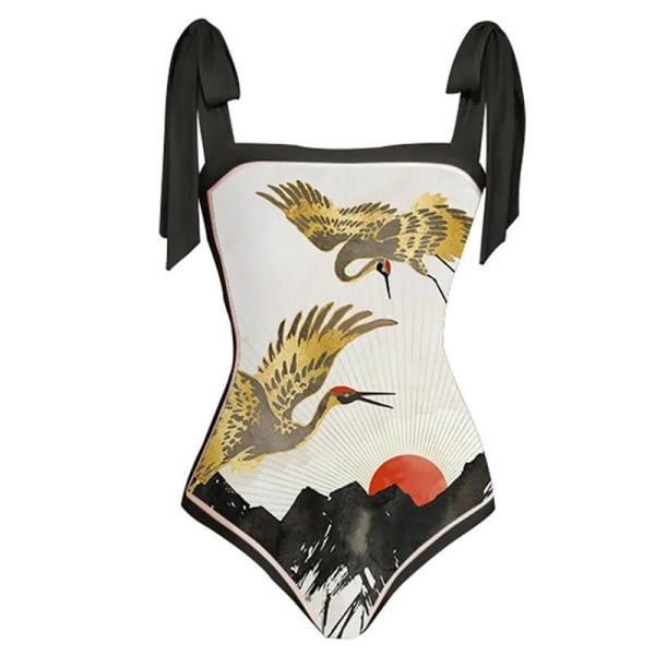 Vintage Bikini Dam I Ett Stycke Baddr Ktskl Nning I Tv Set S Acfe S