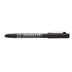 Kop Fineliner Zig Kuretake Mangaka Cnm 08 010 Svart 0 8 Mm Svart Fyndiq