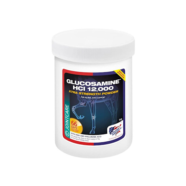 Equine America Glucosamine Hci 12000 1kg Extra Starkt Pulver