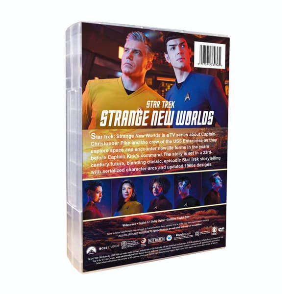 Original amerikansk TV-serie Star Trek: A New World - Sesong 1-3, 11 DVD-er med engelsk lyd og undertekster