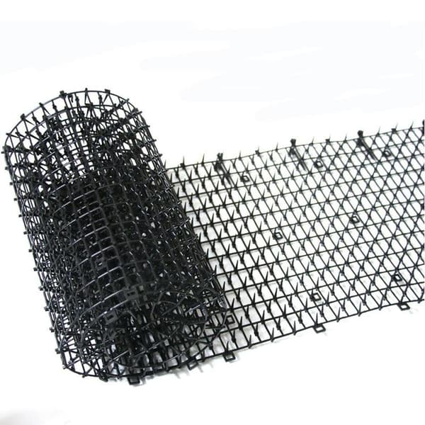 Anti-katt hagematte med pigger 200*30cm, svart