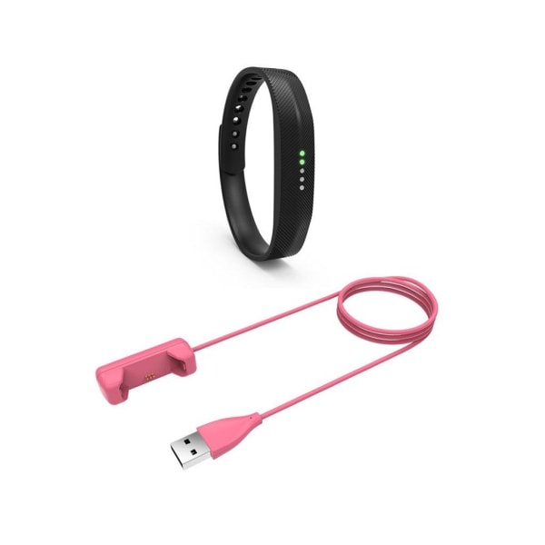 Generic Fitbit Flex 2 Lade Kabel Med 1m Ledning - Hot Pink