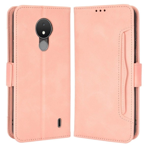 Generic Modern-styled Leather Wallet Case For Nokia C21 - Pink