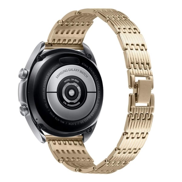Generic Samsung Gear S3 Frontier Rhinestone 304 Stainless Steel Watch St Gold