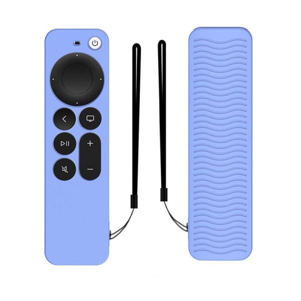 Generic Apple Tv 4k (2021) Y31 Silicone Remote Controller Cover - Lumino Blue