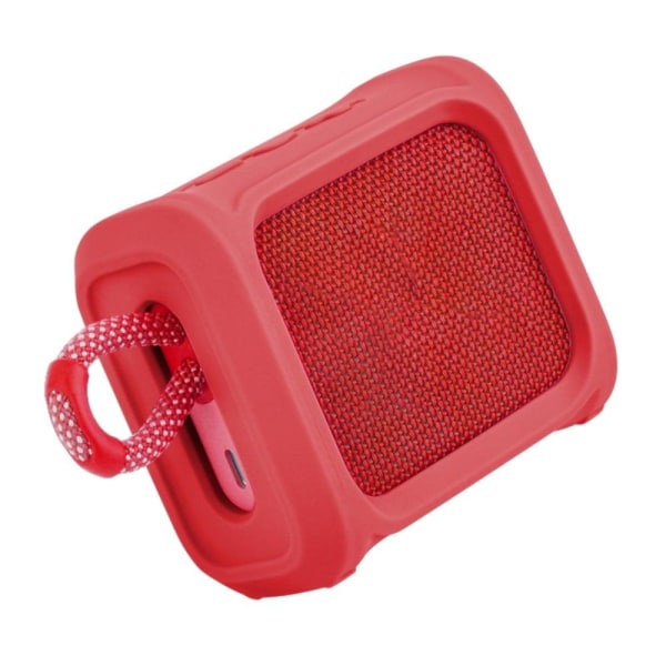 Generic Jbl Go 3 Silicone Cover With Strap - Red