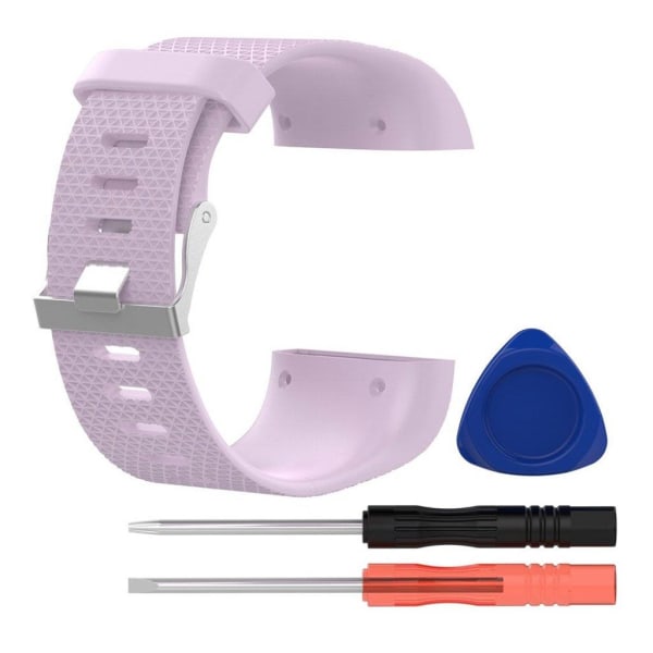 Generic Fitbit Surge Silikone Rem Str L - Lyslilla Purple