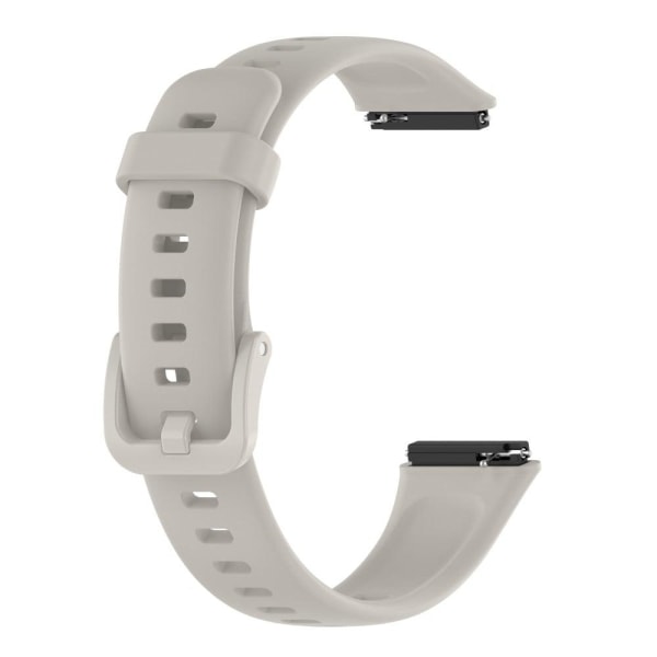 Generic Huawei Band 7 Silicone Watch Strap - Grey Silver
