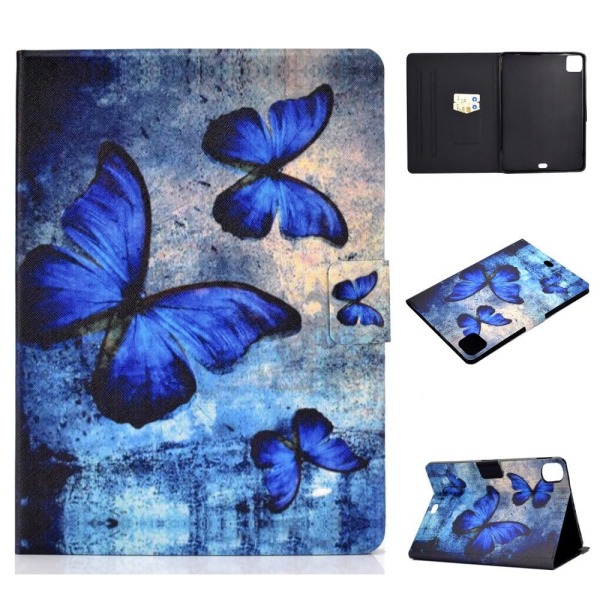 Generic Ipad Pro 11 (2021) / Air (2020) Beautiful Pattern Leather Flip C Blue