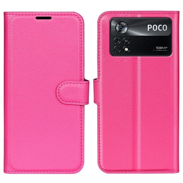 Generic Classic Xiaomi Poco X4 Pro 5g Flip Case - Rose Pink