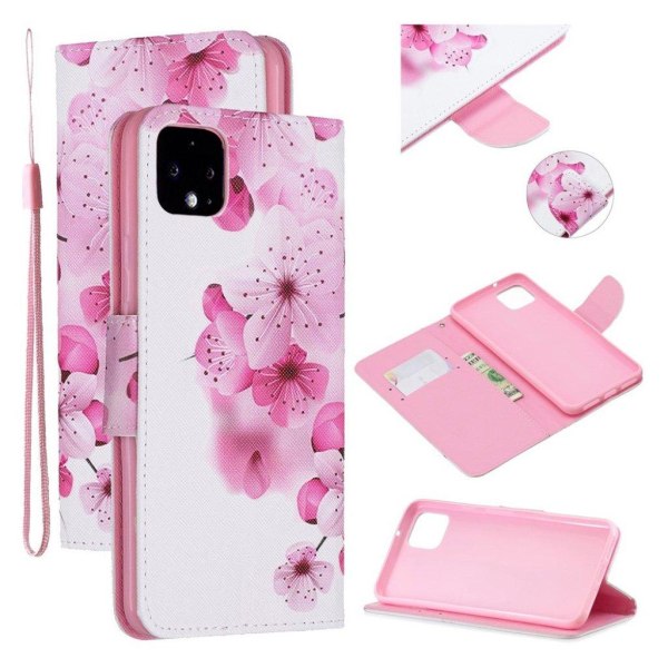 Generic Wonderland Google Pixel 4 Xl Flip Cover - Blomme Af Pink