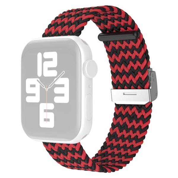 Generic Apple Watch (41mm) Cool Nylon Strap - Z / Black Red