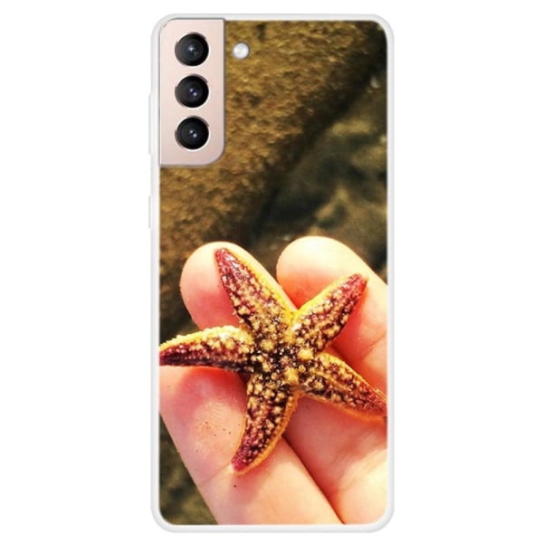 Generic Deco Samsung Galaxy S22 Plus Case - Starfish Brown