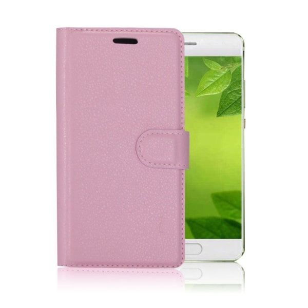 Generic Huawei P10 Beskyttende Læder Etui - Lyserød Pink