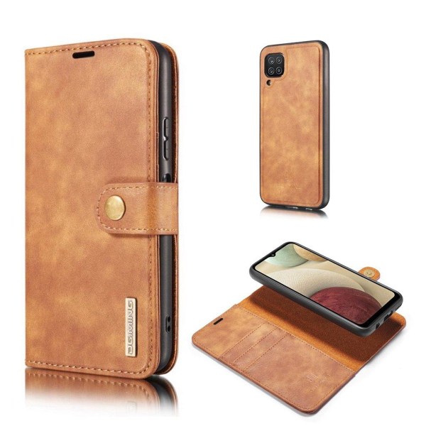 Generic Dg.ming Samsung Galaxy A12 5g 2-in-1 Wallet Case - Brun Brown
