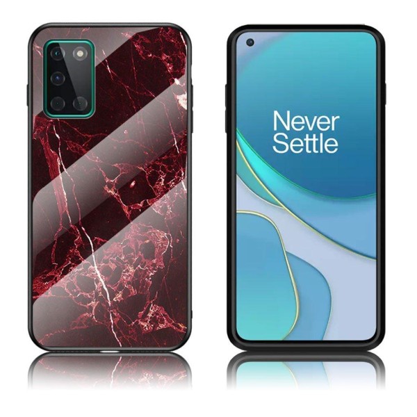 Generic Fantasy Marmor Oneplus 8t Cover - Rød Red