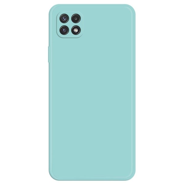 Generic Beveled Anti-drop Rubberized Cover For Samsung Galaxy A22 5g - C Green