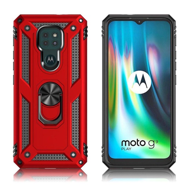 Generic Bofink Combat Motorola Moto G9 Play Etui - Rød Red