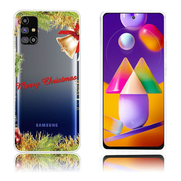 Generic Christmas Samsung Galaxy M31s Etui - Bell Gold