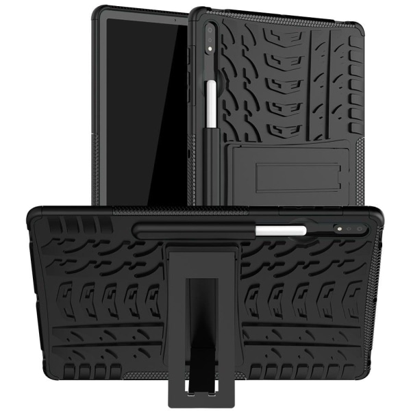 Generic Samsung Galaxy Tab S7 Fe Cool Tyre Hybrid + Tpu Cover - Black