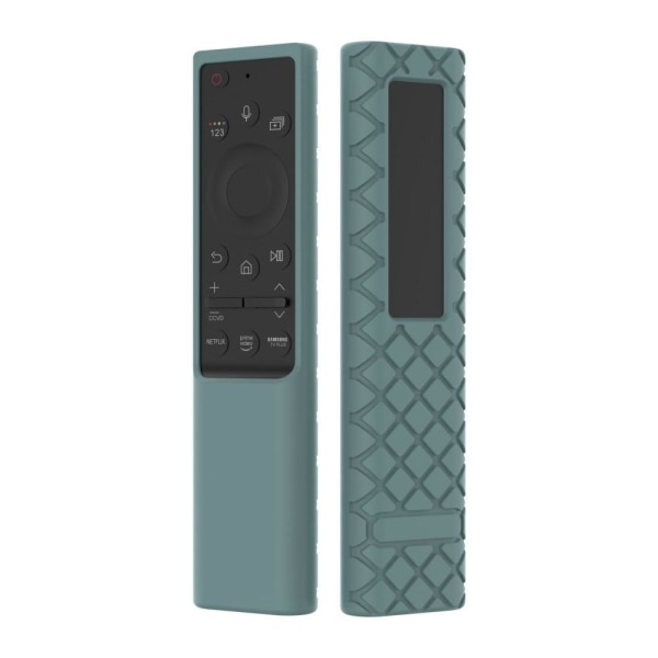 Generic Samsung Remote Bn59 Rhombus Style Silicone Cover - Dark Green