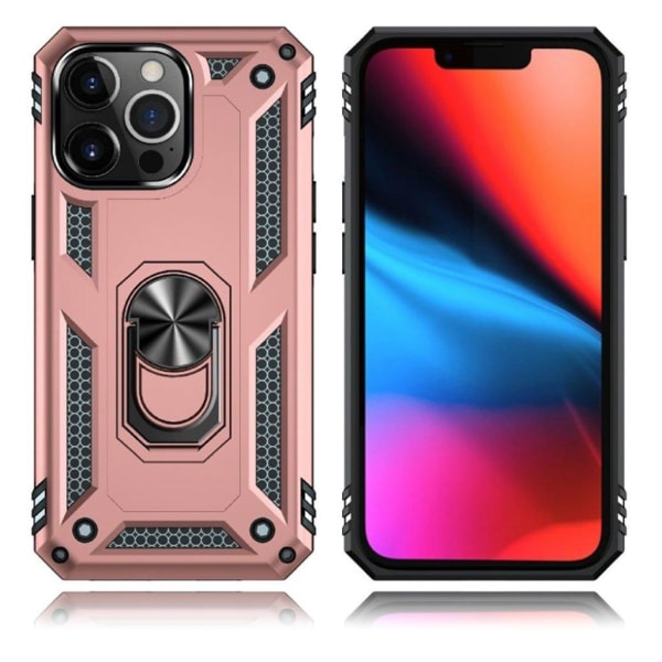 Generic Bofink Combat Iphone 13 Pro Max Case - Rose Gold Pink