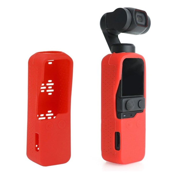 Generic Dji Osmo Pocket 2 Rcstq Silikone Etui - Rød Red