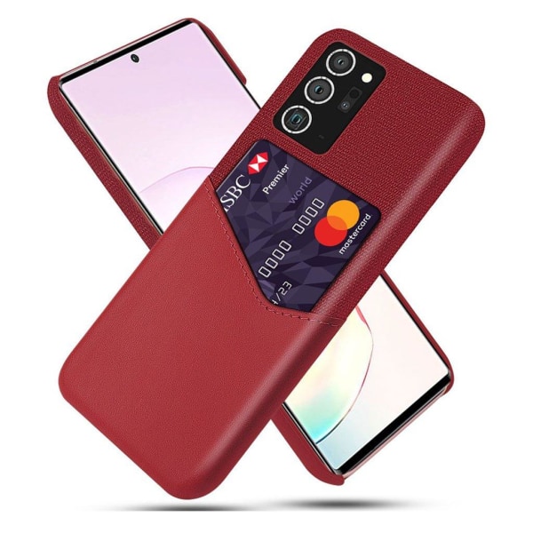 Generic Bofink Samsung Galaxy Note 20 Ultra Card Cover - Rød Red