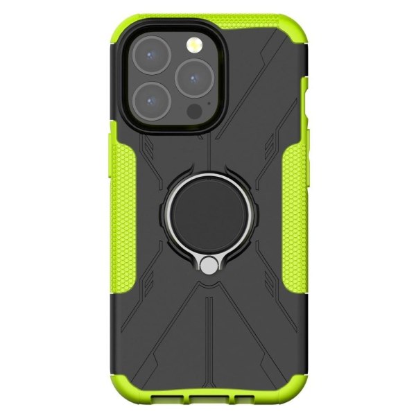 Generic Kickstand Cover With Magnetic Sheet For Iphone 13 Pro Max - Gree Green