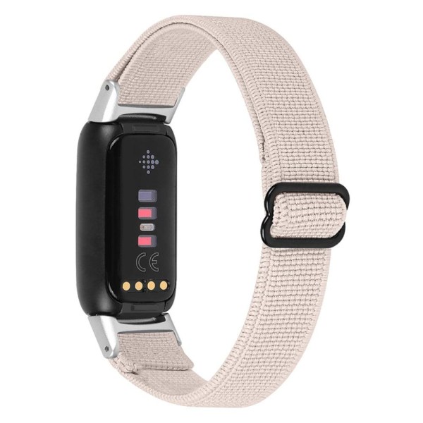 Generic Fitbit Luxe Nylon Watch Strap - Apricot Brown