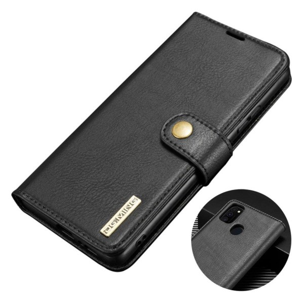 Generic Dg.ming Samsung Galaxy M30s / M21 2-in-1 Wallet Etui - Sort Black