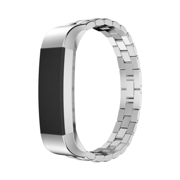 Generic Fitbit Alta Armbånd Af Rustfri Stål - Sølv Silver Grey
