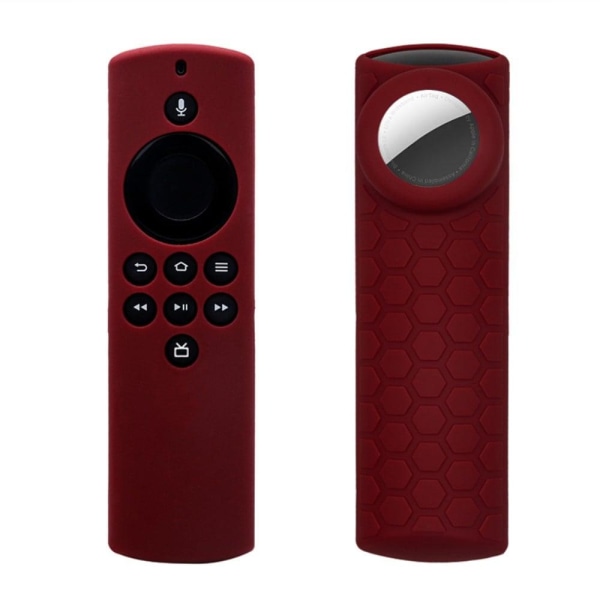 Generic 2-in-1 Amazon Fire Tv Stick Lite / Airtag Silicone Cover - Red