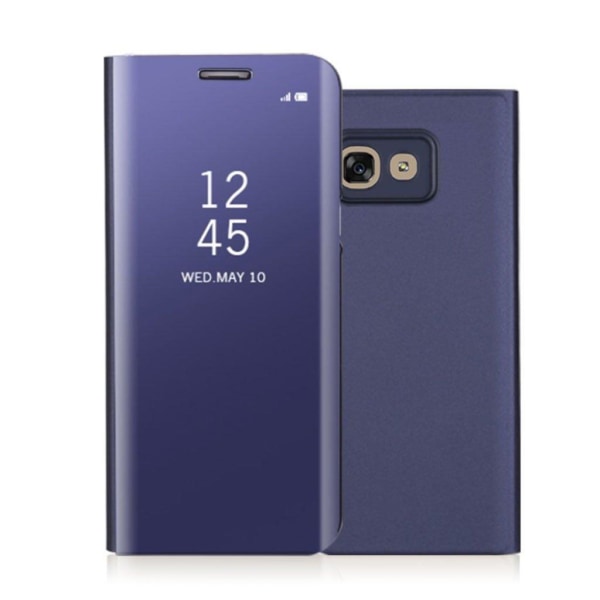 Generic Samsung Galaxy A3 (2017) Læder Etui Med Vindue. Lilla Purple
