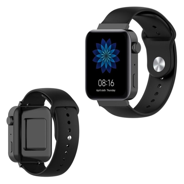 Generic Xiaomi Mi Watch Solid Farve Silikone Urrem - Sort Black