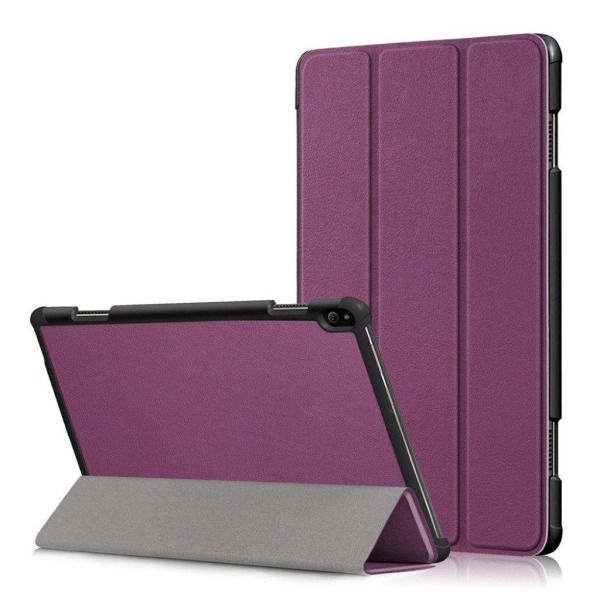 Generic Lenovo Tab P10 Smart Læder Flip Etui - Lilla Purple