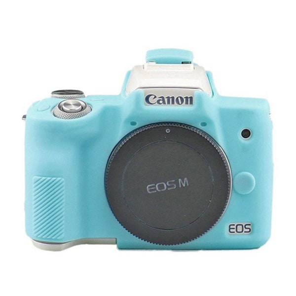 Generic Canon Eos M50 Holdbar Silikone Etui - Blå Blue
