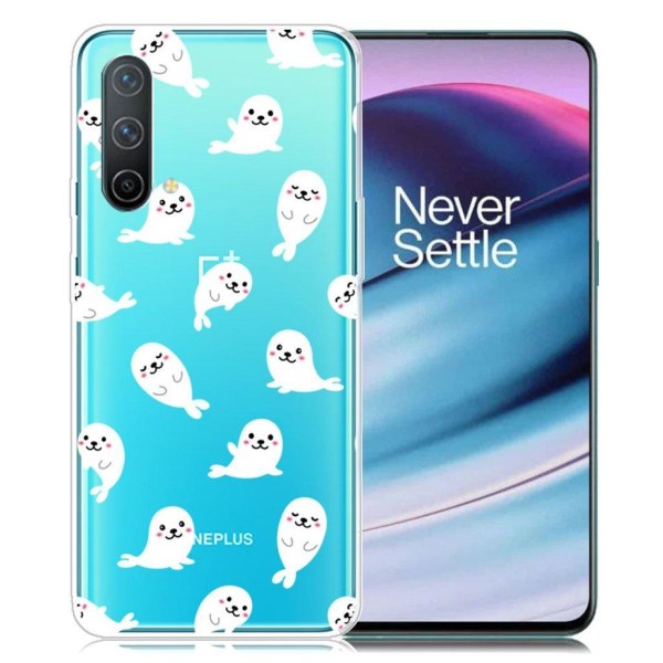 Generic Deco Oneplus Nord Ce 5g Case - Dolphins White