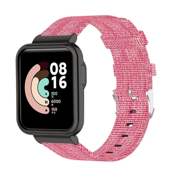 Generic Xiaomi Mi Watch Lite / Redmi Nylon Canvas Strap - Ro Pink