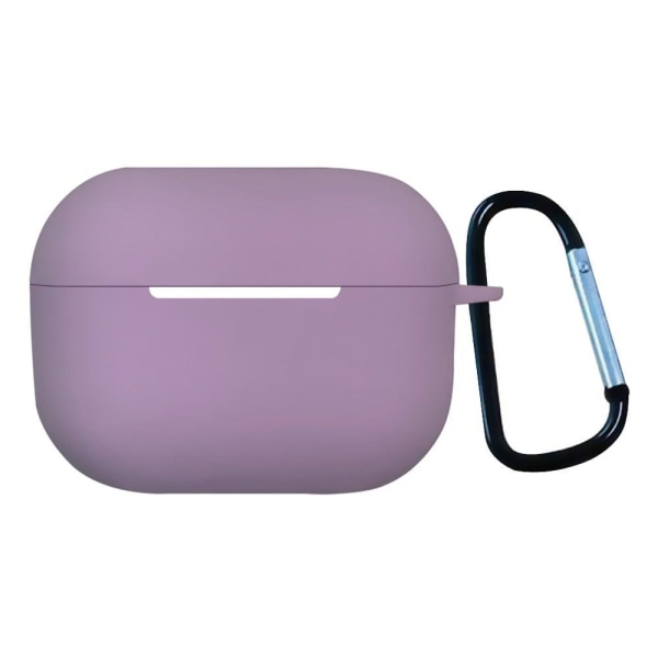 Generic 1.3mm Airpods Pro 2 Silicone Case With Buckle - Lavender Purple