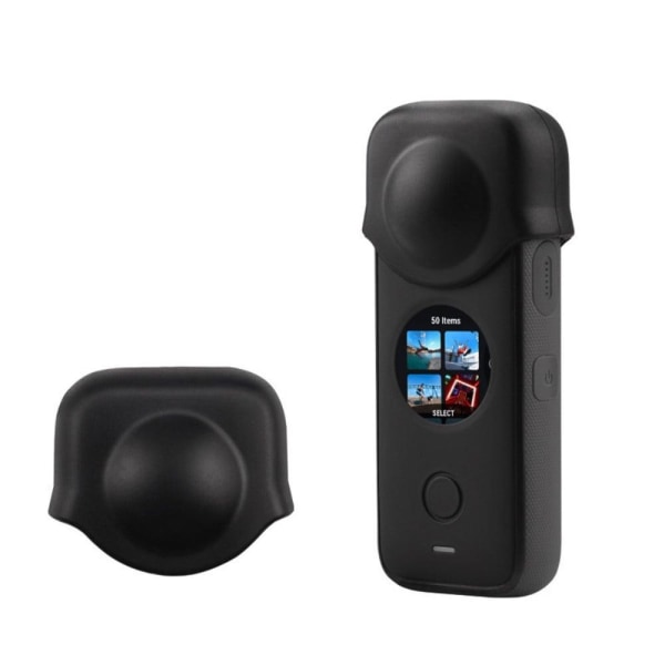 Generic Insta360 One X2 Silicone Cover + Lens - Black