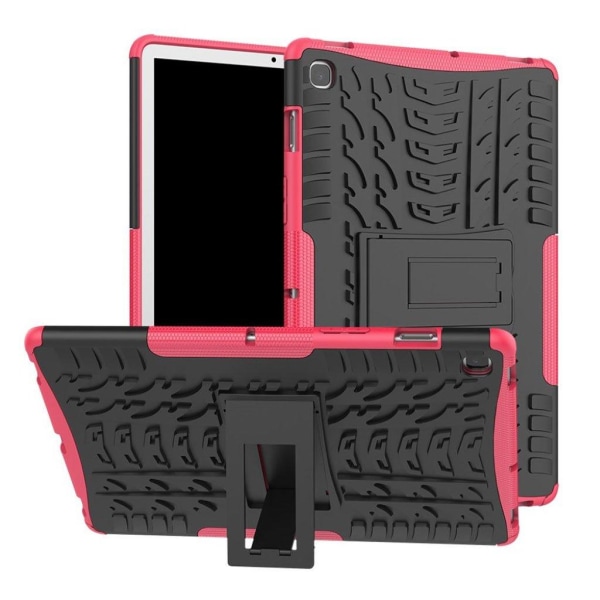 Generic Samsung Galaxy Tab S5e Holdbart Hybridcover - Lyserød Pink