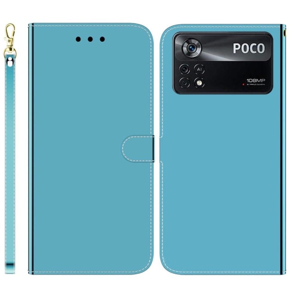 Generic Mirror Xiaomi Poco X4 Pro 5g Flip Case - Blue