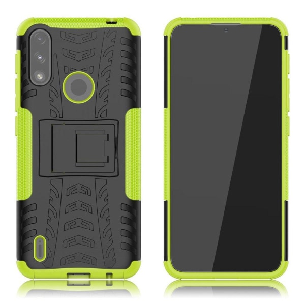 Generic Offroad Case - Motorola Moto E7 Power Grøn Green