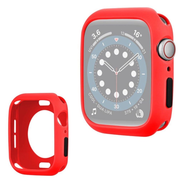 Generic Apple Watch Series 3/2/1 38mm Candy Color Silicone Frame - Red /