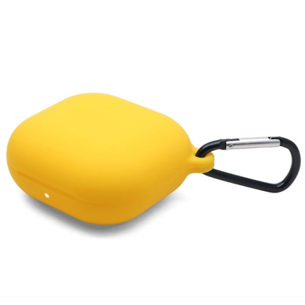 Generic Beats Fit Pro Simple Silicone Case With Carabiner - Yellow