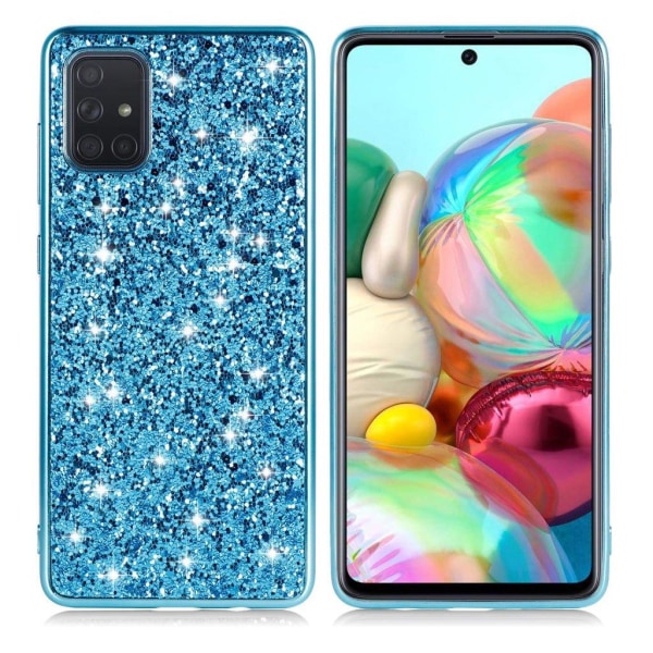 Generic Glitter Samsung Galaxy S10 Lite Cover - Blå Blue