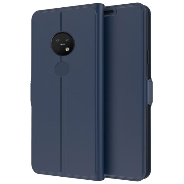 Generic Smooth Og Thin Premium Pu Læder Etui Til Nokia 7.2 - Blå Blue