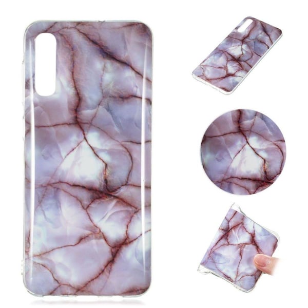 Generic Marble Samsung Galaxy A50 Cover - Veiny Rose Pink