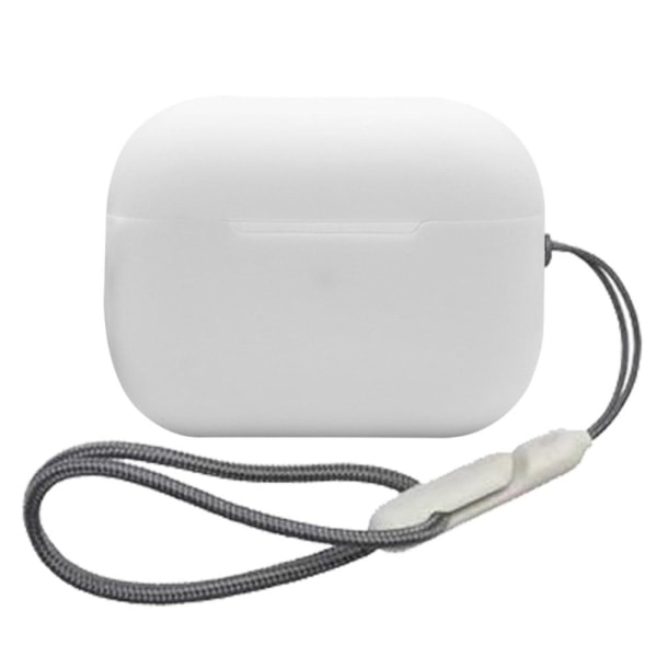 Generic Airpods Pro 2 Silicone Case With Lanyard - White